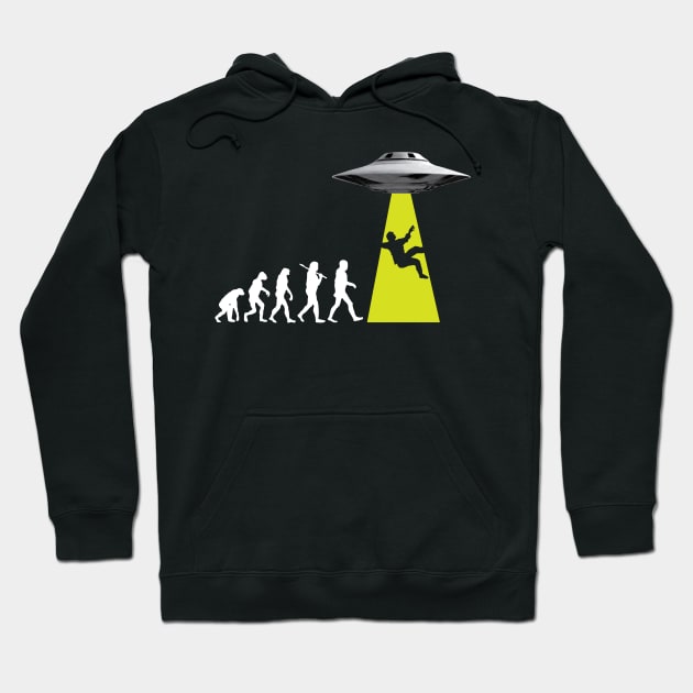 Evolution and Alien Abductions Hoodie by Stacks